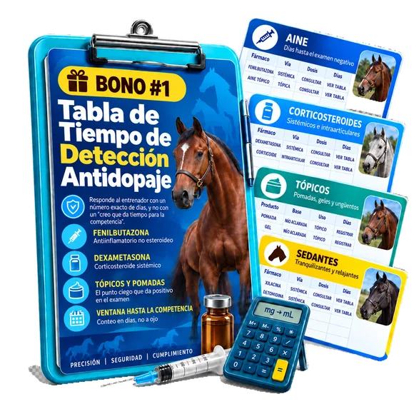 Bono 1: Tabla de Tiempo de Detección Antidopaje